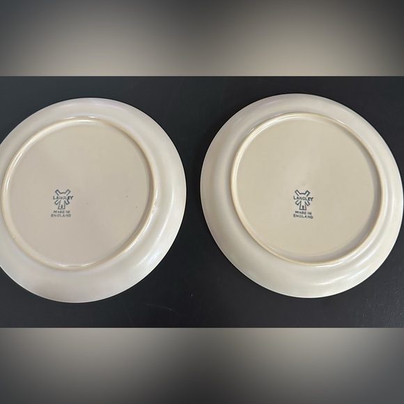 Vintage set of 2 Langley Denby “Sherwood” bread plates 6.5” England - Picture 4 of 6